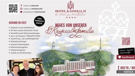 Teaser Kaiseralmpost 09-2022 Kaiseralmpost Herbst sowie Weihnachten u. Silvester 2022 zum Downloaden...